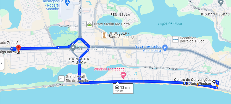 Barra da Tijuca map